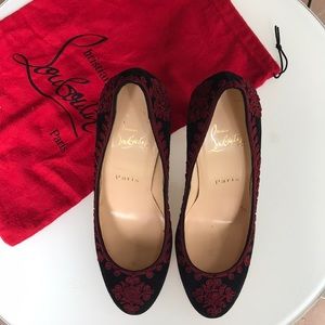 Christian Louboutin suede heels